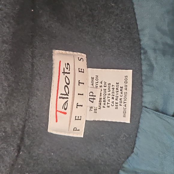 Talbots Wool Blend Coat Size 4 Petite - Picture 3 of 7